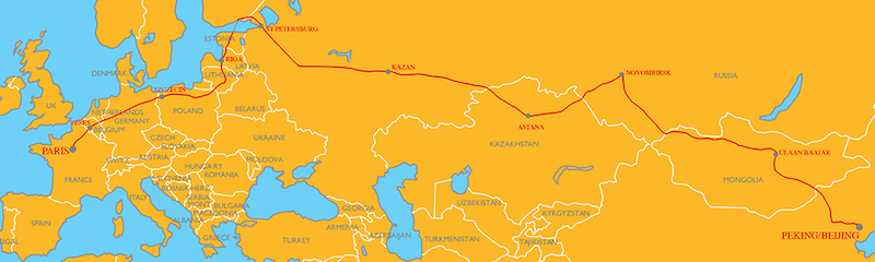 Peking to Paris Motor Challenge 2019 route